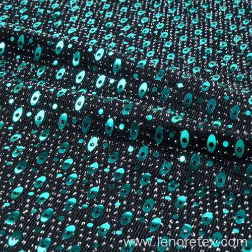 Lurex Metallic Embroidery Sequins Fabric